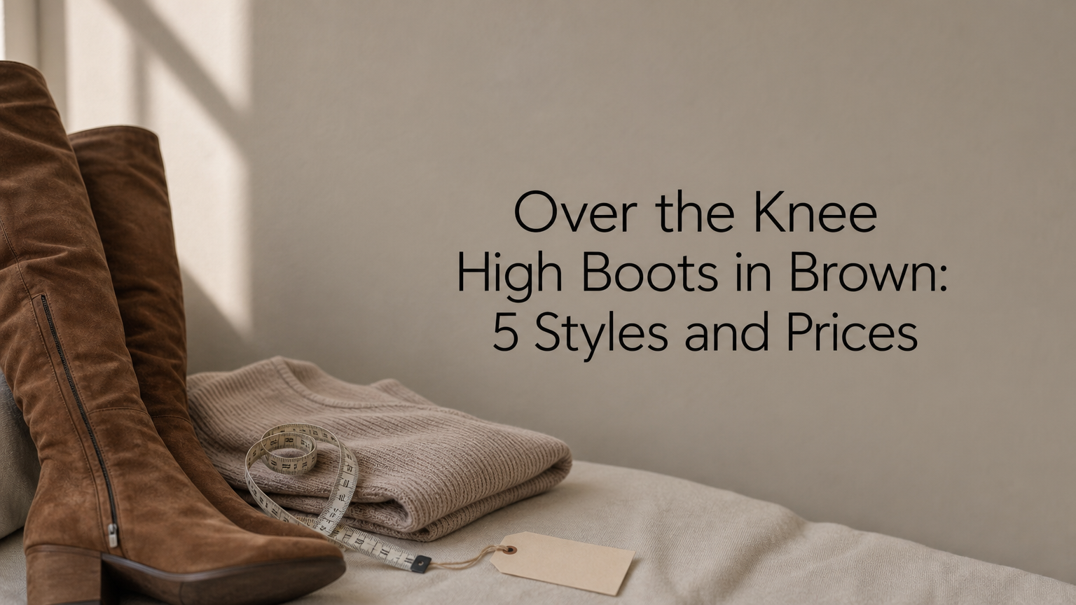 Over the Knee High Boots in Brown: 5 Styles and Prices
