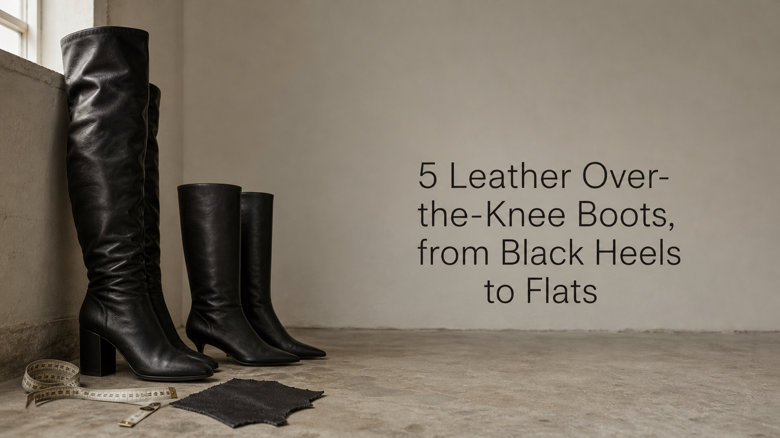 5 Leather Over-the-Knee Boots, from Black Heels to Flats