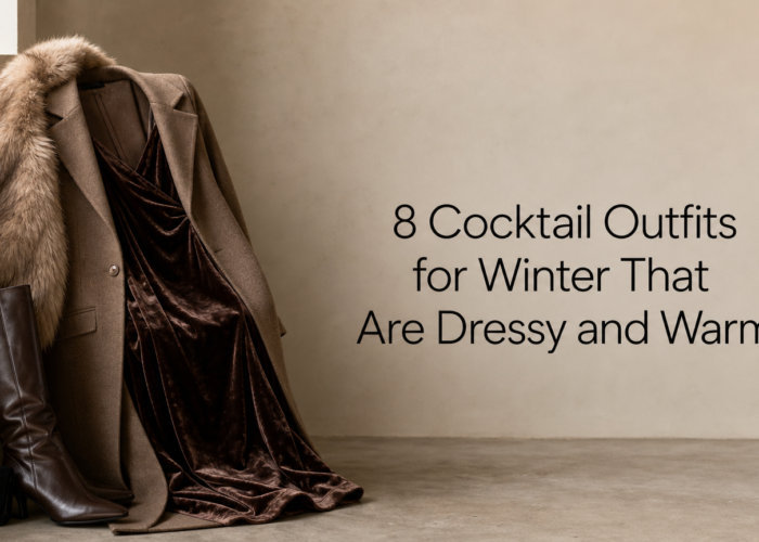 8 Cocktail Outfits for Winter That Are Dressy and Warm